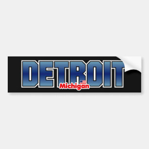 Rikliga Detroit Bildekal