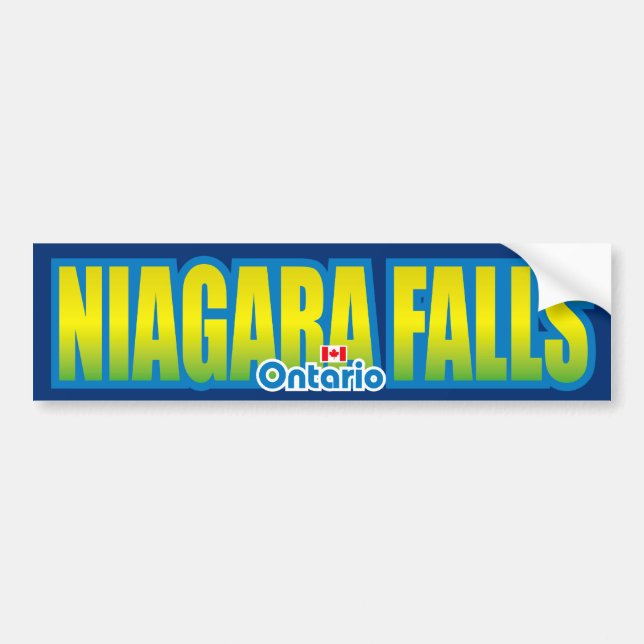 Rikliga Niagara Falls Bildekal (Framsidan)