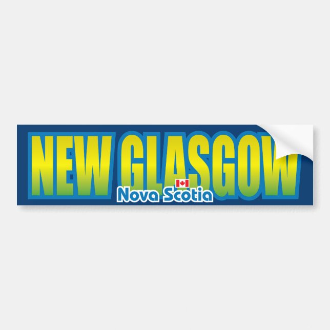 Rikliga nya Glasgow Bildekal (Framsidan)