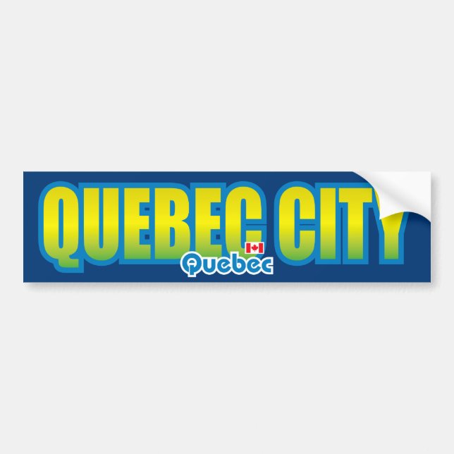 Rikliga Quebec City Bildekal (Framsidan)