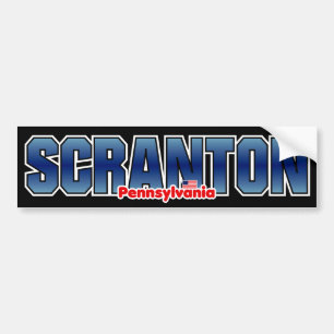 Rikliga Scranton Bildekal