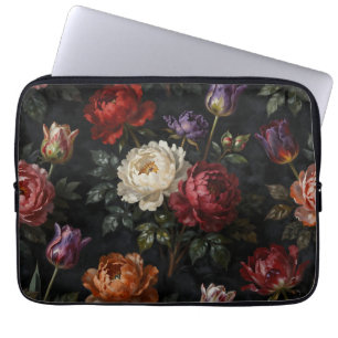 Rikligt Tulpan Päron Blommarrangemang Laptop Fodral