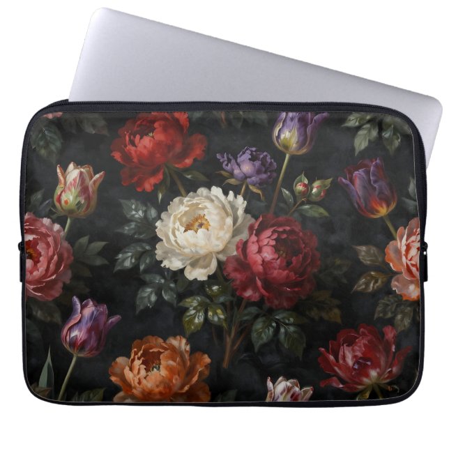 Rikligt Tulpan Päron Blommarrangemang Laptop Fodral (Framsidan)