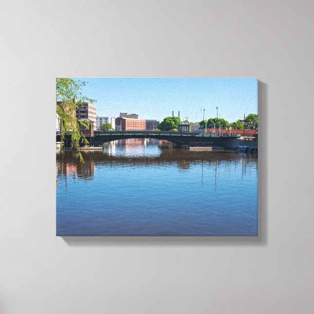 riksbro över milwaukee-floden canvastryck (Framsida)