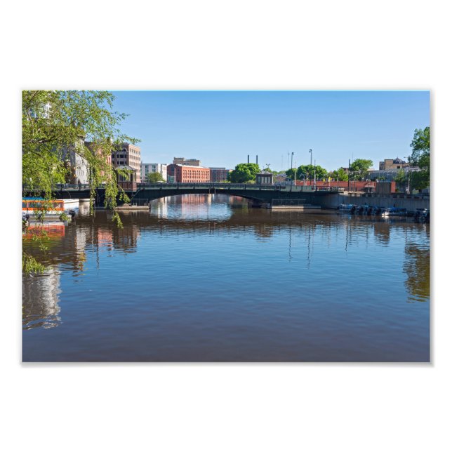 riksbro över milwaukee-floden fototryck (Framsidan)