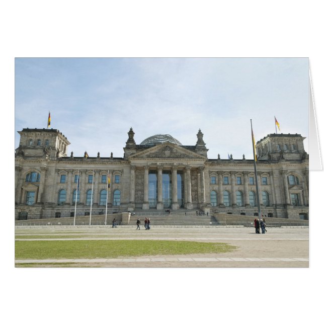 Riksdagshuset i Berlin Hälsningskort (Framsidan Horizontal)