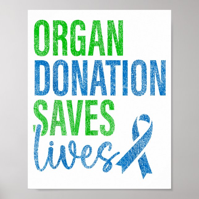 Riksomfattande grafisk konst om organdonation som  poster (Framsidan)