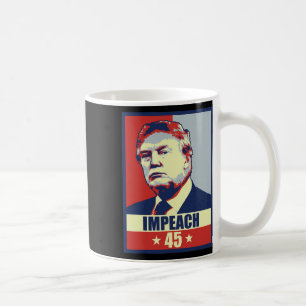 Riksrätt 45 President Män Kvinnor Anti Donald Trum Kaffemugg