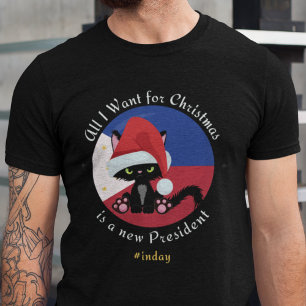 Riksrätt Marcos jul-T-shirt Ny president protest T Shirt