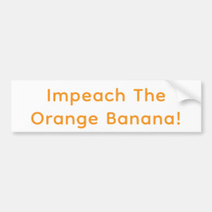 Riksrätt Mot Den Orange Bananhankamer Artjunkhaus Bildekal