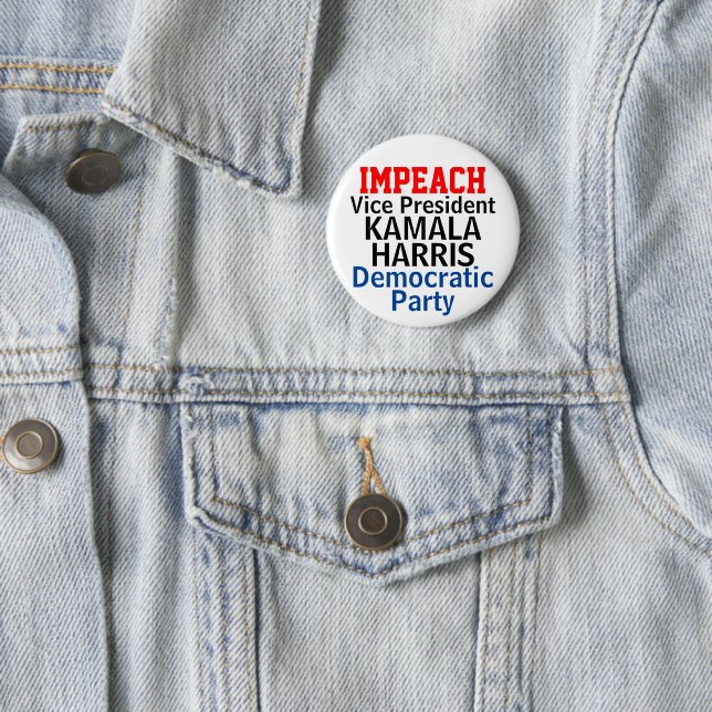 Riksrätt mot Kamala Harris Demokratiska partiet Knapp (In Situ)