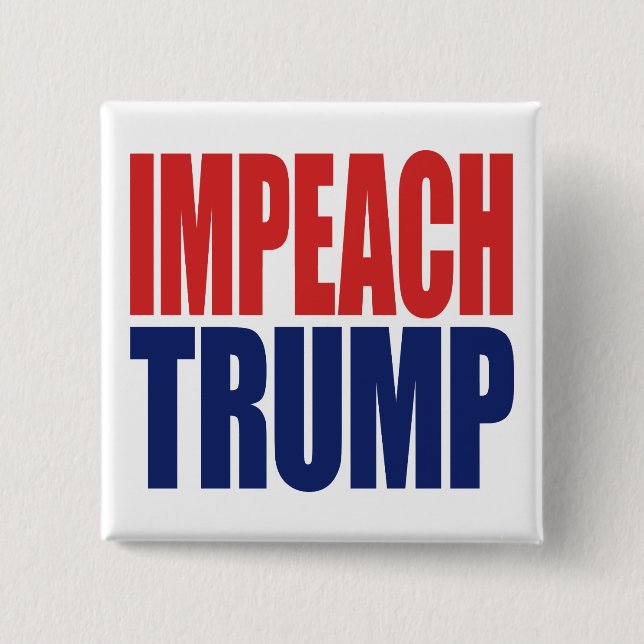 Riksrätt mot president Trump - Anti Trump Knapp (Framsida)