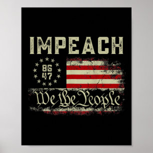 Riksrätt mot Trump Protest mot Trump Poster