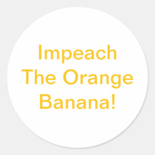 Riksrätt Orange Banana Hankamer Artjunkhaus Teckna Runt Klistermärke
