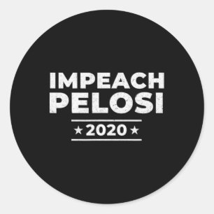 Riksrätta Nancy Pelosi Pro Trump Sly Schiff Ukrain Runt Klistermärke