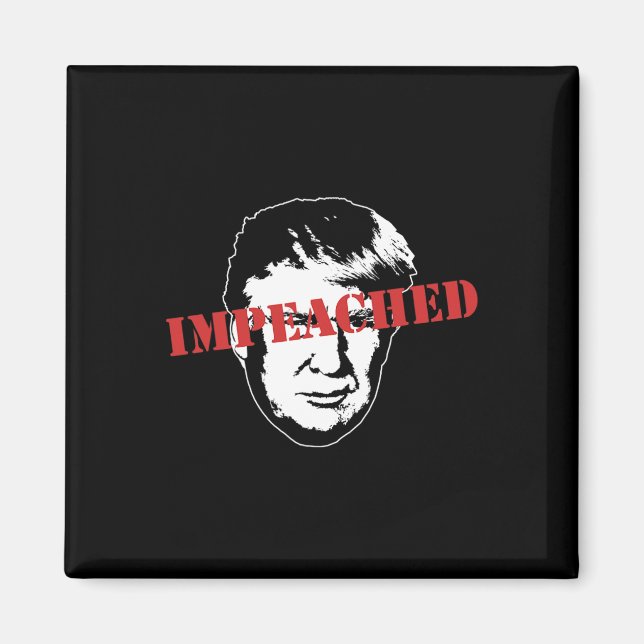 Riksrättsstämplad Donald Trump Rolig Riksrätt  Magnet (Framsidan)