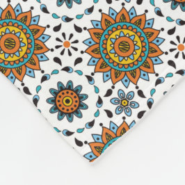 Rikt för stjärnablomma för Maharaja Indien mönster Fleecefilt