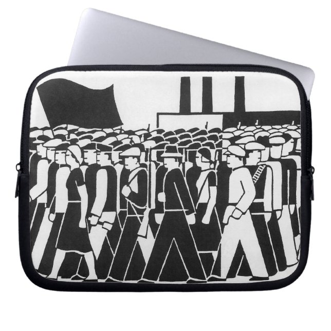 rikta sleave för handlingbärbar datordatoren laptop sleeve (Framsidan)