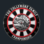 Riktad krokodildesign i Sjö Darttavla<br><div class="desc">En infångande svart-vit krokodil i sjö,  perfekt inramad med ett målöverlägg</div>