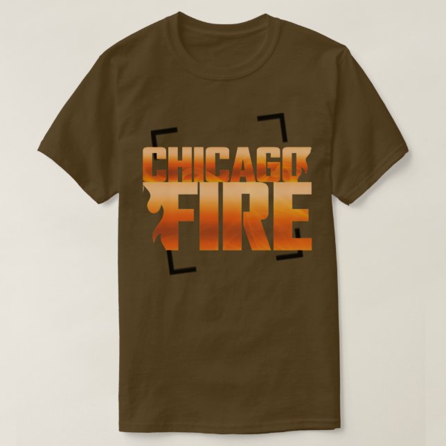 riktig chicago-eld t shirt (Design framsida)