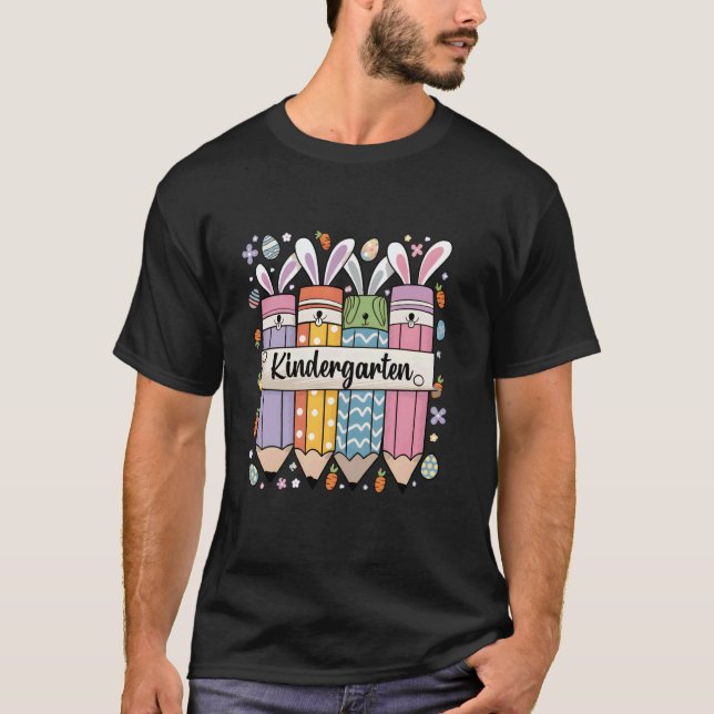 Riktig cool förskolelärare påskharen undervisning  t shirt (Framsida)