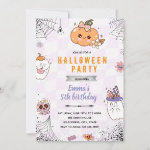 Riktig cool halloween-fest inbjudan