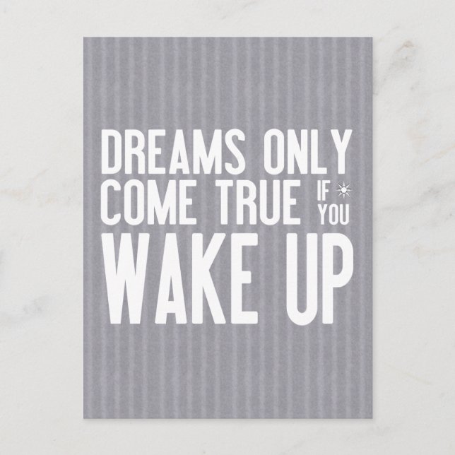 Riktig drömkom vykort (Framsida)