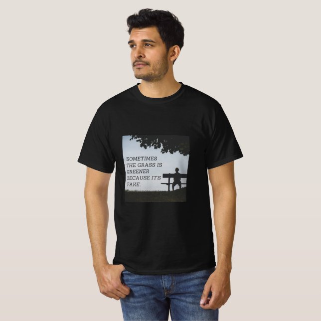  Riktig Gräsvisdom T-shirt (Hel framsida)