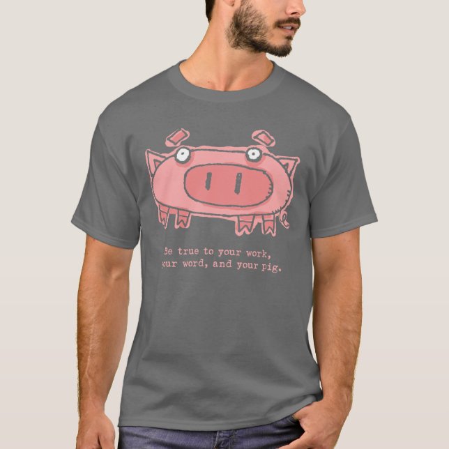 Riktig gris t shirt (Framsida)