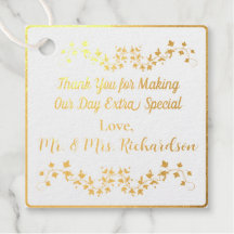 Riktig guldfolie Whimsical Flourish Tack