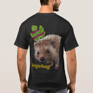 riktig hedgehog på en t-shirt