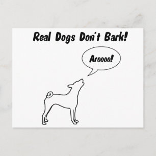 Riktig Hundar Bark, de Arooo! Vykort
