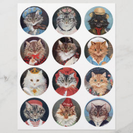 Riktig (inte AI) G.I. Barnes Vintage Kattkonstcirk
