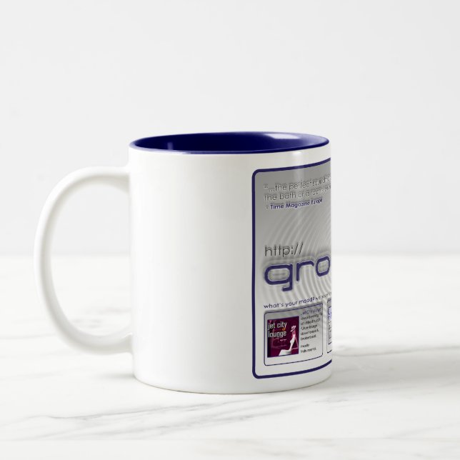 Riktig kopp för jetstadsGroovera kaffe (Vänster)