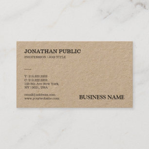 Riktig Kraftpapper Professionell Modern Elegant Visitkort