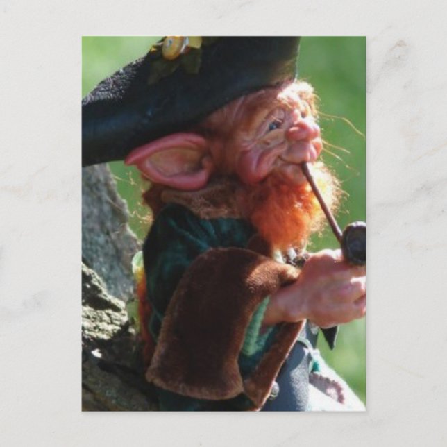 riktig leprechaun vykort (Framsida)
