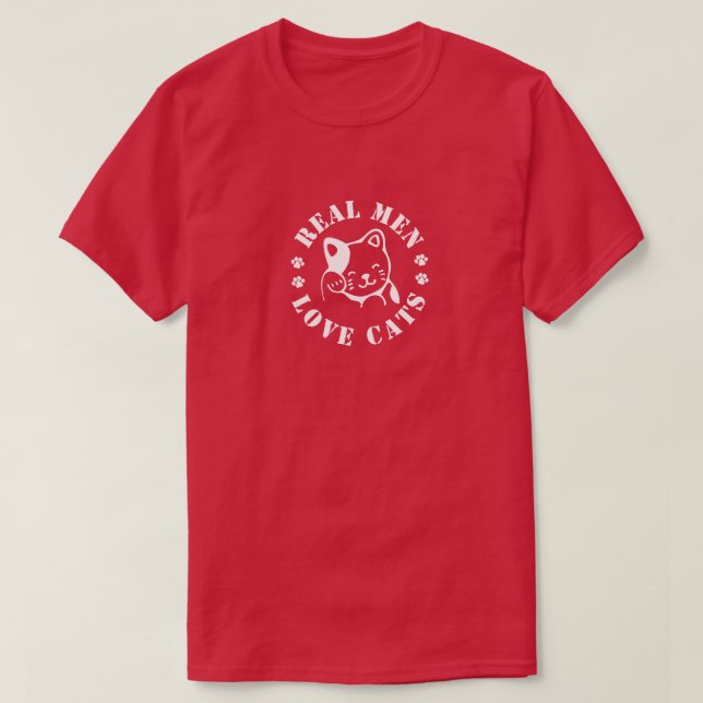 Riktig manar Kärlek-kattart T Shirt (Design framsida)