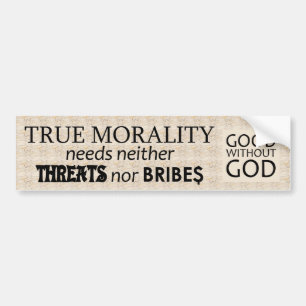 Riktig moral bildekal