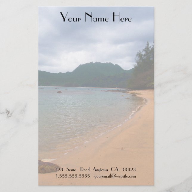 Riktig paradisbrevpapper brevpapper (Framsida)