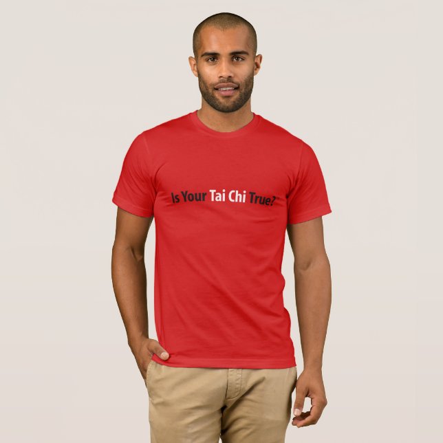 Riktig (röda) manar för Tai Chi™ T-tröja, Tee (Hel framsida)