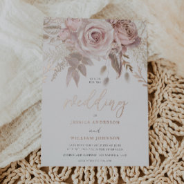 Riktig Rosa Guld Stunning Blush Blommig Bröllop