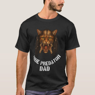 Riktig Rovdjurs Pappa Rolig Design för Kattälskare T Shirt