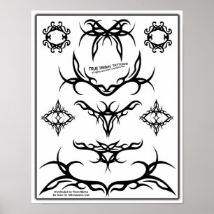 Riktig stam- tatuering prålig sheet-Z06 Poster