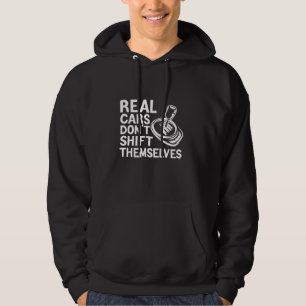 Riktiga bilar kan inte flytta sig själva i handbok hoodie