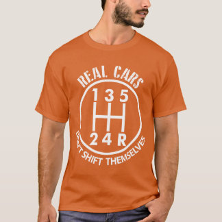 Riktiga bilar skiftar inte själva Auto mekaniker u T Shirt