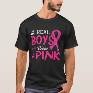 Riktiga boys Bära Rosa Breast Cancer Awareness T Shirt