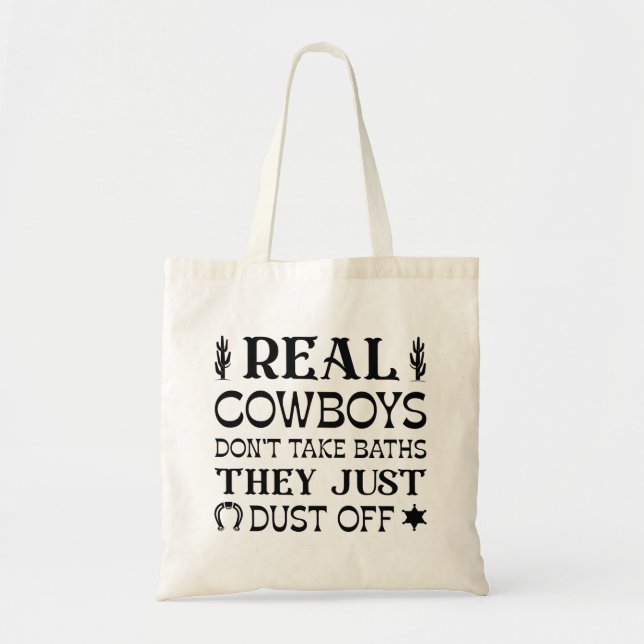 Riktiga Cowboys tar inte badkar de bara dammar av Tygkasse (Framsidan)