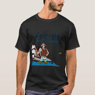 Riktiga Fiskaren - Riktiga Män Har Stora Flottörer T Shirt