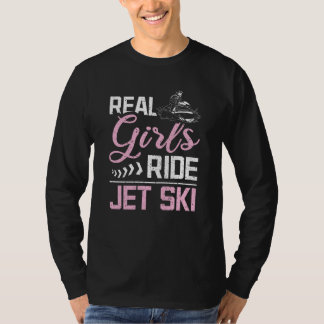 Riktiga flickor rider jet ski t shirt