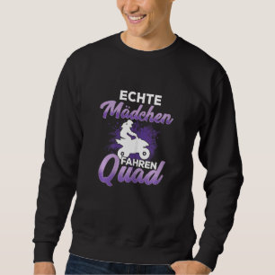 Riktiga flickor som kör Quad Atv Quad Rider Extrem Lång Ärmad Tröja